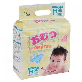 Omutsu Подгузники для новорожденных M mini 26 шт.   6-11 кг
