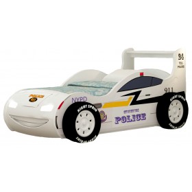 Кровать-машина Детская кровать-машина Red River Полиция 3-D